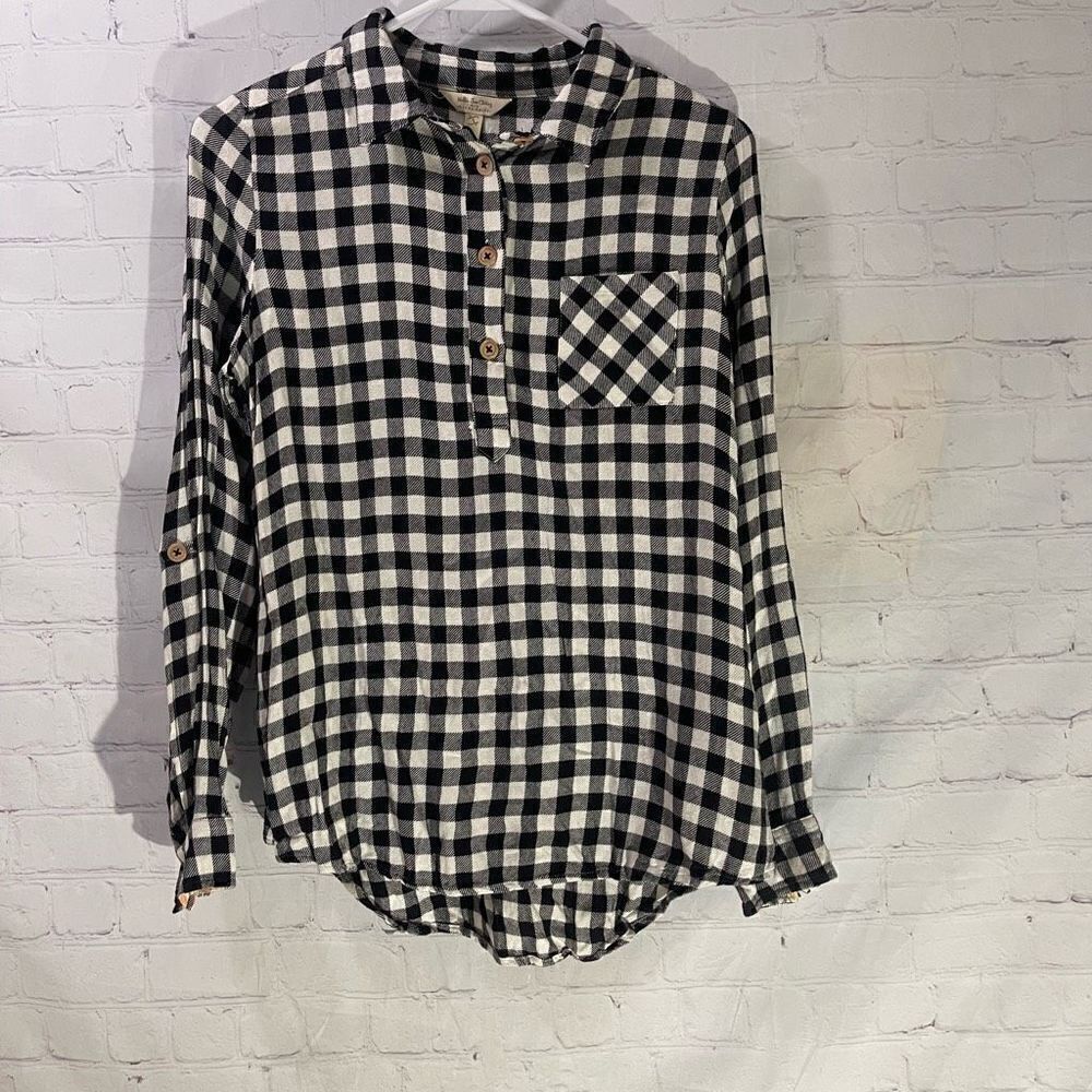 Matilda Jane Plaid Popover Shirt Size Small